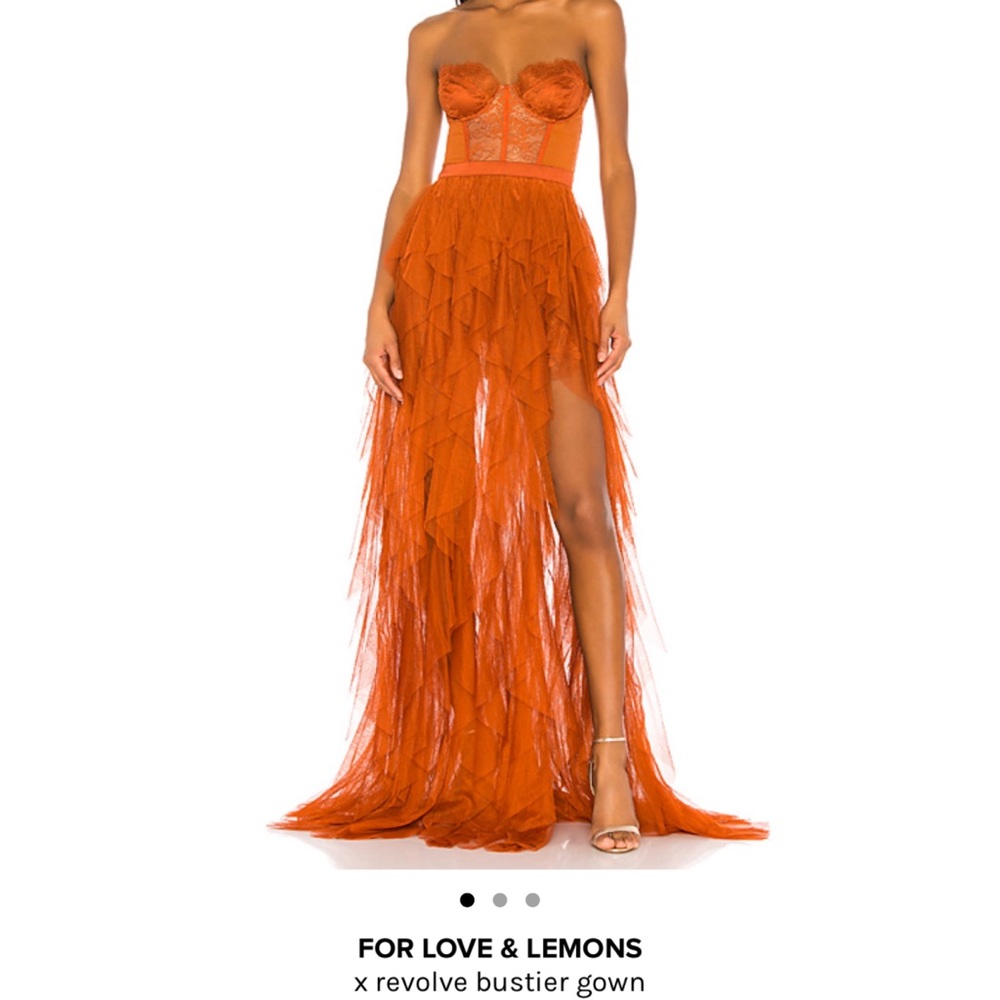 ISO For Love and Lemons x Revolve Bustier gown